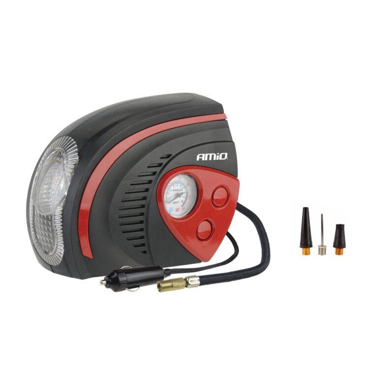 12V Luftkompressor med LED – kompakt model