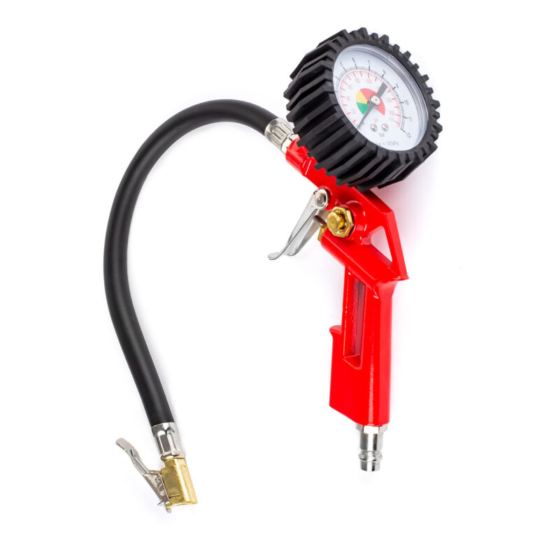 Dækpumpepistol med manometer 12 BAR – PT-15