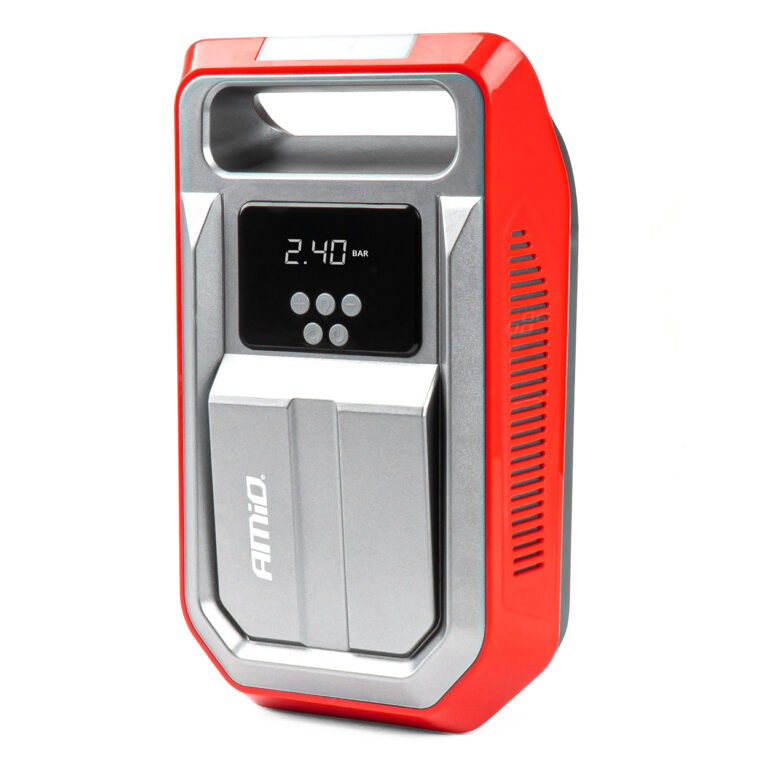 12V Luftkompressor med digitalt manometer og LED – 25 l/min