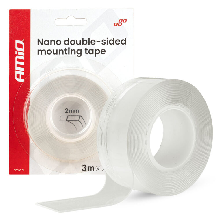 Nano dobbeltklæbende monteringstape 20 mm x 3 m – genanvendelig