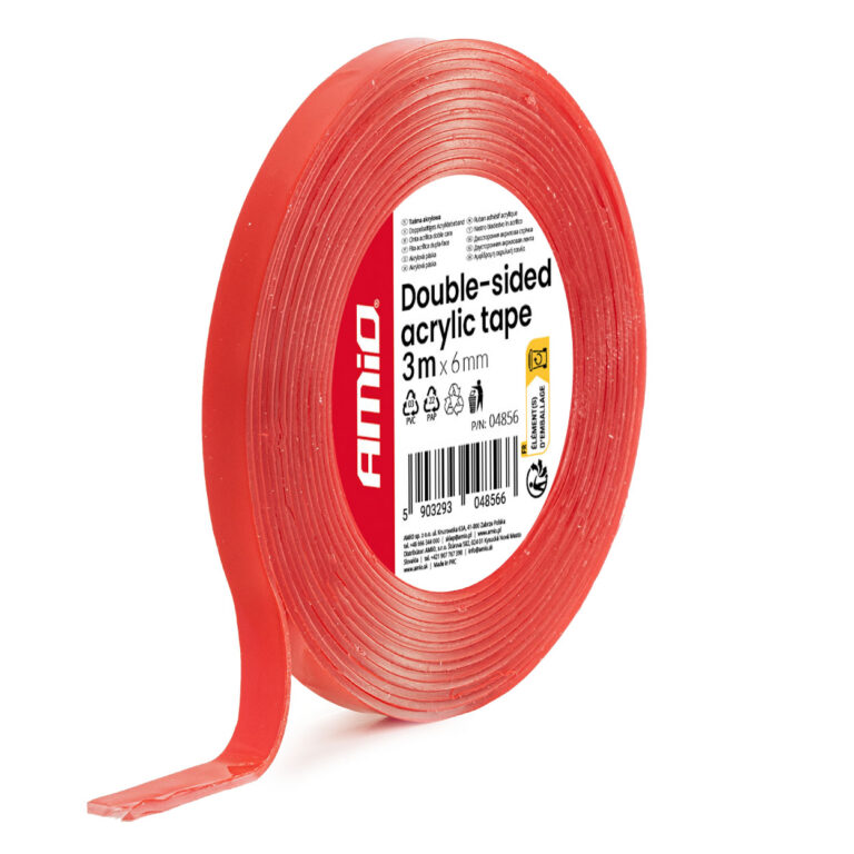 Dobbeltsidet akryltape 6 mm x 3 m