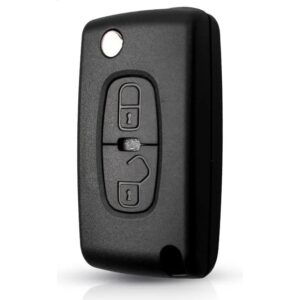 Bilnøglehus til Peugeot / Citroen / Mitsubishi Flip – 2 knapper