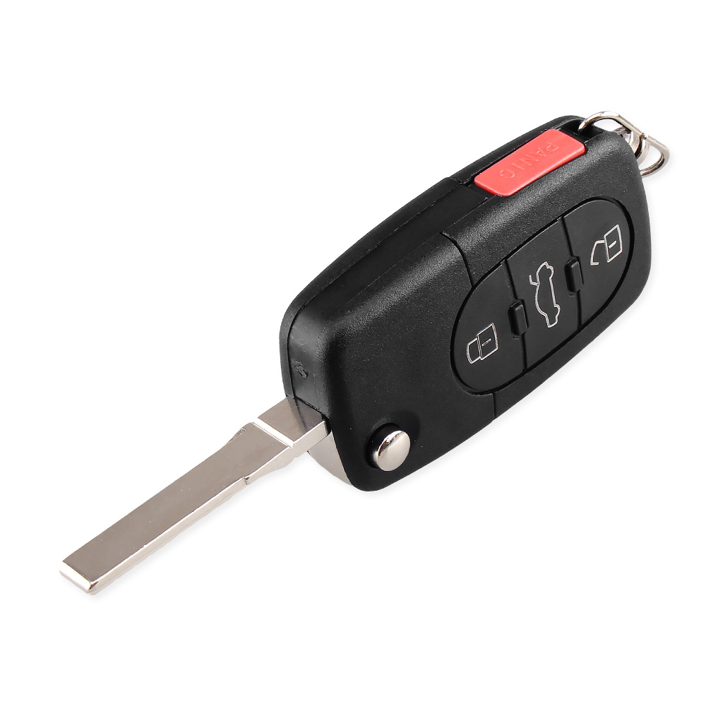 Bilnøglehus til VW Flip (2127) Panic - 4 knapper - Billede 6