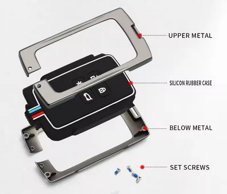 Metal nøglecover til Renault – 4 knapper - Billede 3