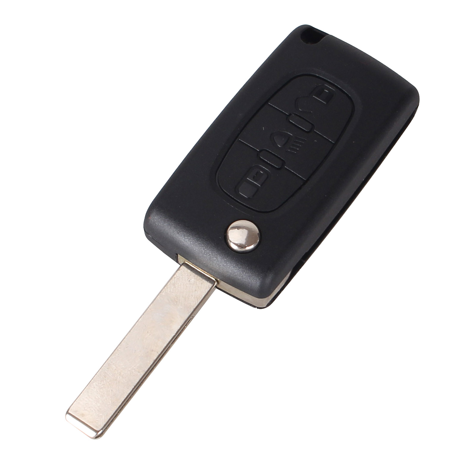 Bilnøglehus til Peugeot / Citroen / Fiat Flip med 3 knapper - Billede 5
